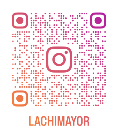 Código QR para seguir a Lachimayor en Instagram.